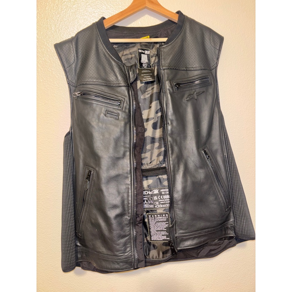Alpinestars Tech-Air 3 Leather Vest Air System Black 2XL